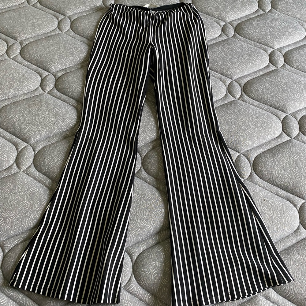 Flare Striped Pants